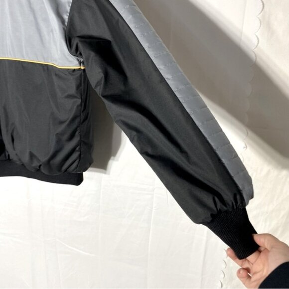 Vintage Alberta Transport Foreman Bomber Style Black Grey Winter Coat XXL - Picture 11 of 16